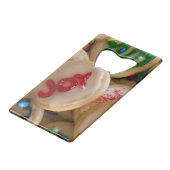 Vakantiekooktoestellen Creditkaart Flessenopener (Voorkant Gekanteld)