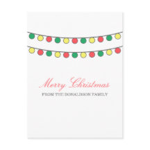 Vakantiekoord van het Briefkaart van Lichten