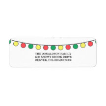 Vakantiekoord van Lichten Adresetiketten