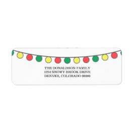 Vakantiekoord van Lichten Adresetiketten Etiket