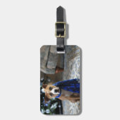 Vakantiekop van Pit Bull Rescue Dog Bagagelabel (Voorkant verticaal)