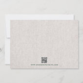 Vakantiekrans Poinsettia Kerstbruiloft Bedankkaart (Achterkant)