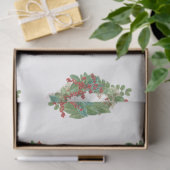 Vakantiekrans Zakelijk Logo Kerst Tissuepapier (Geschenk)