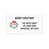 Vakantielabels voor Up and Away Wreath Etiket (Voorkant)