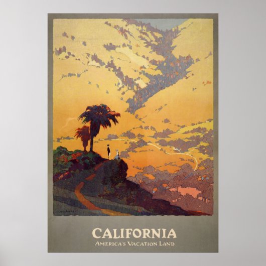 Vakantieland van Californië Poster (Voorkant)