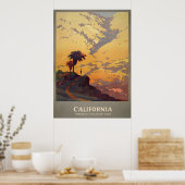 Vakantieland van Californië Poster (Keuken)