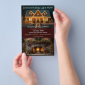 Vakantielichtinstallatie bedrijf flyer (Hand)