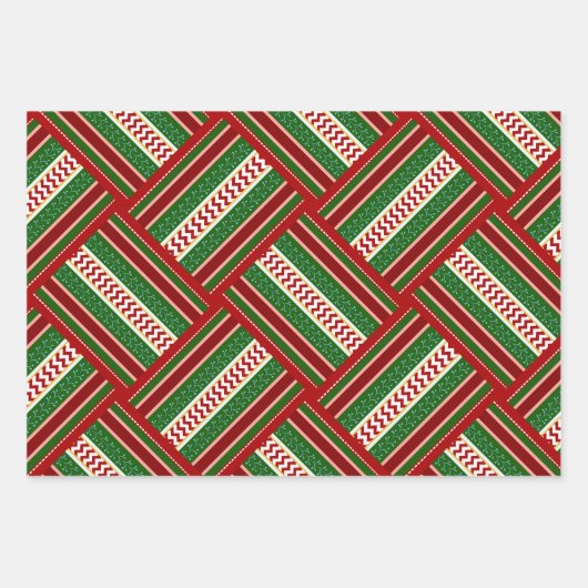 Vakantielint cadeauverpakking trio inpakpapier vel (Voorkant 3)