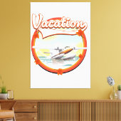 Vakantielogo Canvas Afdruk (Insitu (Woonkamer))
