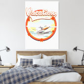 Vakantielogo Canvas Afdruk (Insitu (Slaapkamer))