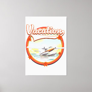Vakantielogo Canvas Afdruk