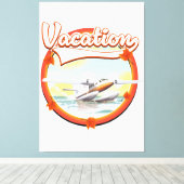 Vakantielogo Canvas Afdruk (Insitu (Houten vloer))