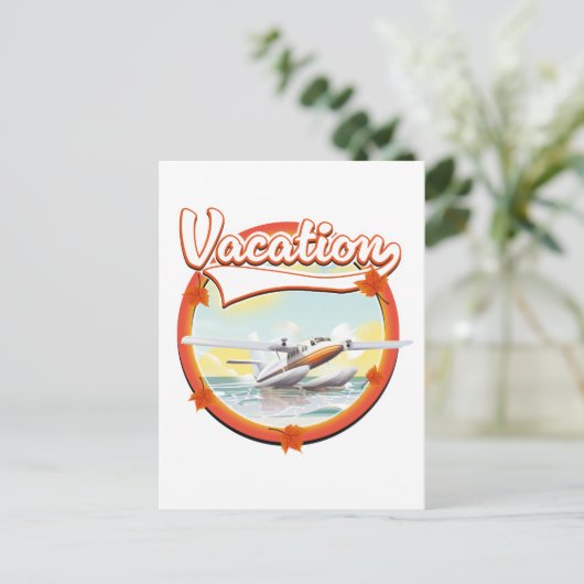 Vakantielogo Feestdagenkaart (Staand voorkant)