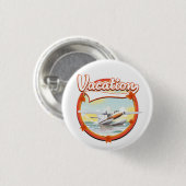 Vakantielogo Ronde Button 3,2 Cm (Voorkant /achterkant)