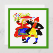 Vakantiemaaltijd Nederlands Feestdagenkaart (Voorkant / Achterkant)