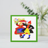 Vakantiemaaltijd Nederlands Feestdagenkaart (Staand voorkant)