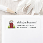 Vakantiemaand Verplaatsende Aankondiging Terug Adr Etiket (Insitu)