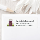 Vakantiemaand Verplaatsende Aankondiging Terug Adr Etiket (Insitu)