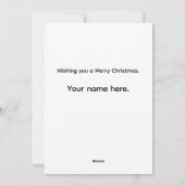 Vakantiemagie & Kerstfeest Kerstmis Feestdagenkaart (Achterkant)