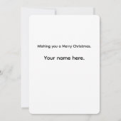 Vakantiemagie & Kerstfeest Kerstmis Feestdagenkaart (Achterkant)