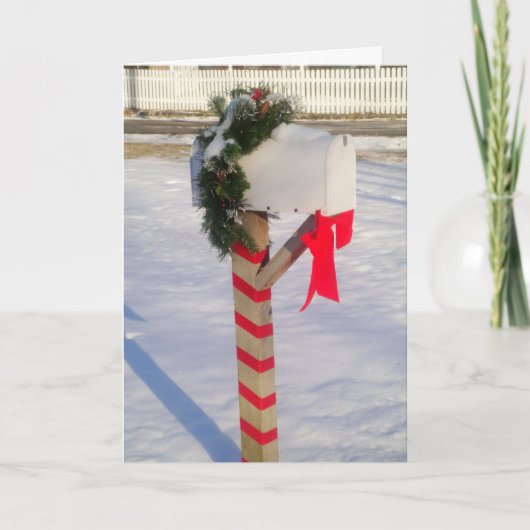 Vakantiemailbox Feestdagen Kaart (Voorkant)