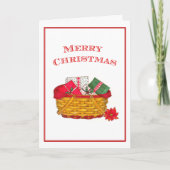 Vakantiemand Kerst Kaart (Voorkant)