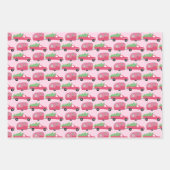 Vakantiemandwagens met wielrennen inpakpapier vel (Voorkant 3)