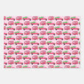 Vakantiemandwagens met wielrennen inpakpapier vel (Voorkant 3)