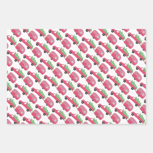 Vakantiemandwagens met wielrennen inpakpapier vel (Voorkant 2)