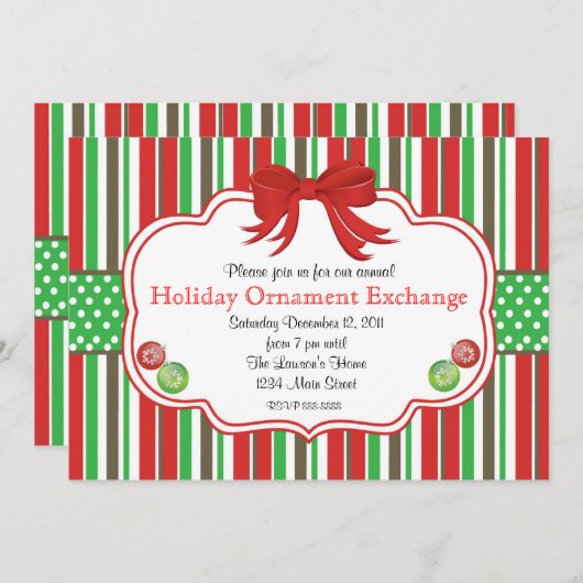 Vakantiemaneel Exchange Ginger Bread Mannen Kaart (Voorkant / Achterkant)