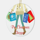 Vakantiemaneel voor feestdagen keramisch ornament (Links)