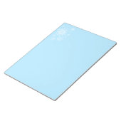 Vakantiemanje voor vakantieopflakkeringen notitieblok (Schuin)