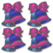 Vakantiemannen Glas in lood stijl Sticker (Voorkant)