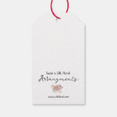 Vakantiemannen met Poinsettia Labels met aangepast Cadeaulabel (Achterkant)