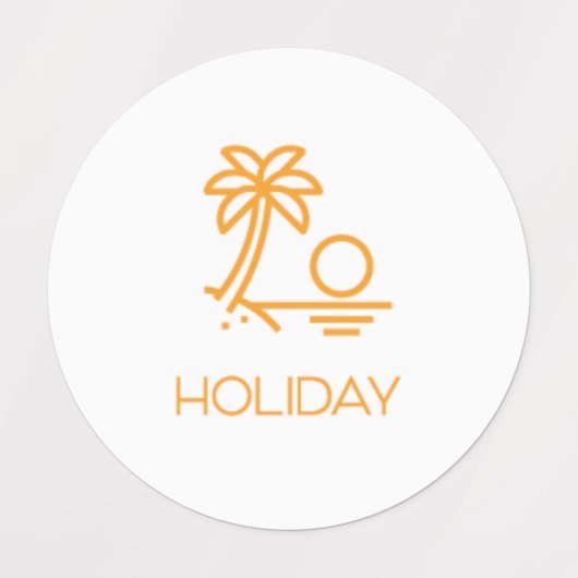 Vakantiemanner/organisatiesticker/labels Labels (Design 2)
