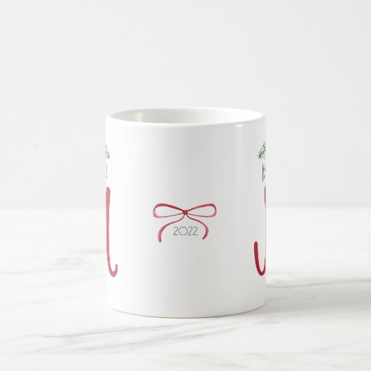 Vakantiemanogram op maat koffiemok (Center)