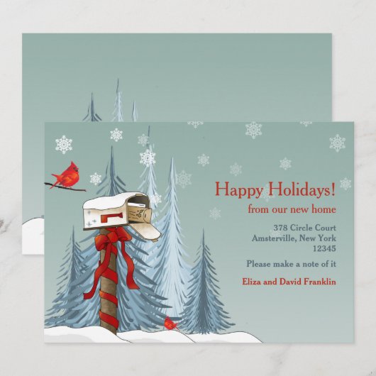 Vakantiemanschap Wenskaart Feestdagenkaart (Voorkant / Achterkant)