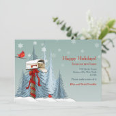 Vakantiemanschap Wenskaart Feestdagenkaart (Staand voorkant)