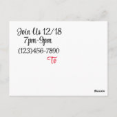 Vakantiemanskaart/uitnodiging Briefkaart (Achterkant)