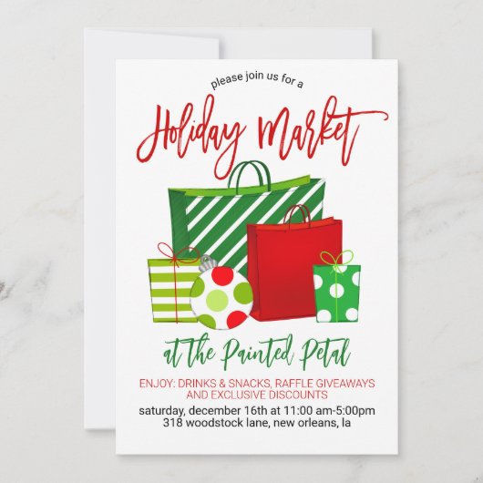 vakantiemarkt kaart (Voorkant)