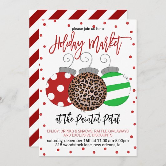 vakantiemarkt kaart (Voorkant / Achterkant)