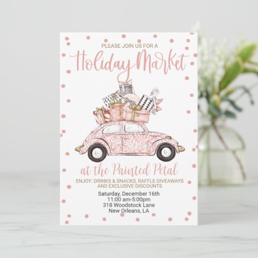 vakantiemarkt kaart (Staand voorkant)