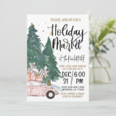 Vakantiemarkt winkelen kaart (Staand voorkant)