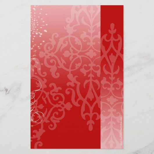 Vakantiembrochure voor de Mode van feestdagen, rod Flyer (Achterkant)