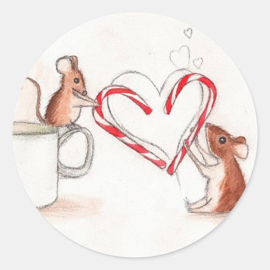 Vakantiemice Ronde Sticker (Voorkant)