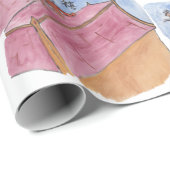 Vakantiemiddag en Groet #1 (Kerstmis) Cadeaupapier (Rol Hoek)