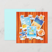 Vakantieminneringen, uitnodiging (Voorkant / Achterkant)