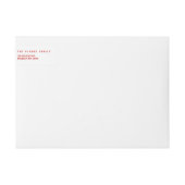 Vakantieminslag | Fotoadreslabel (Voorkant)