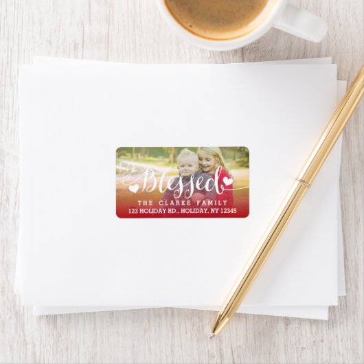 Vakantieminslag | Fotoadreslabel Etiket (Insitu)