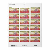 Vakantieminslag | Fotoadreslabel Etiket (Full Sheet)